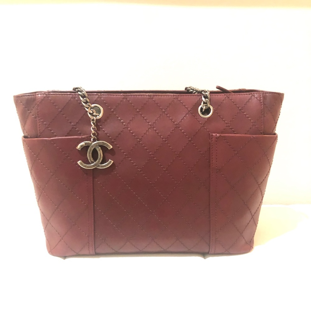 CHANEL Midnight Quilted Caviar Grand Shopping Tote